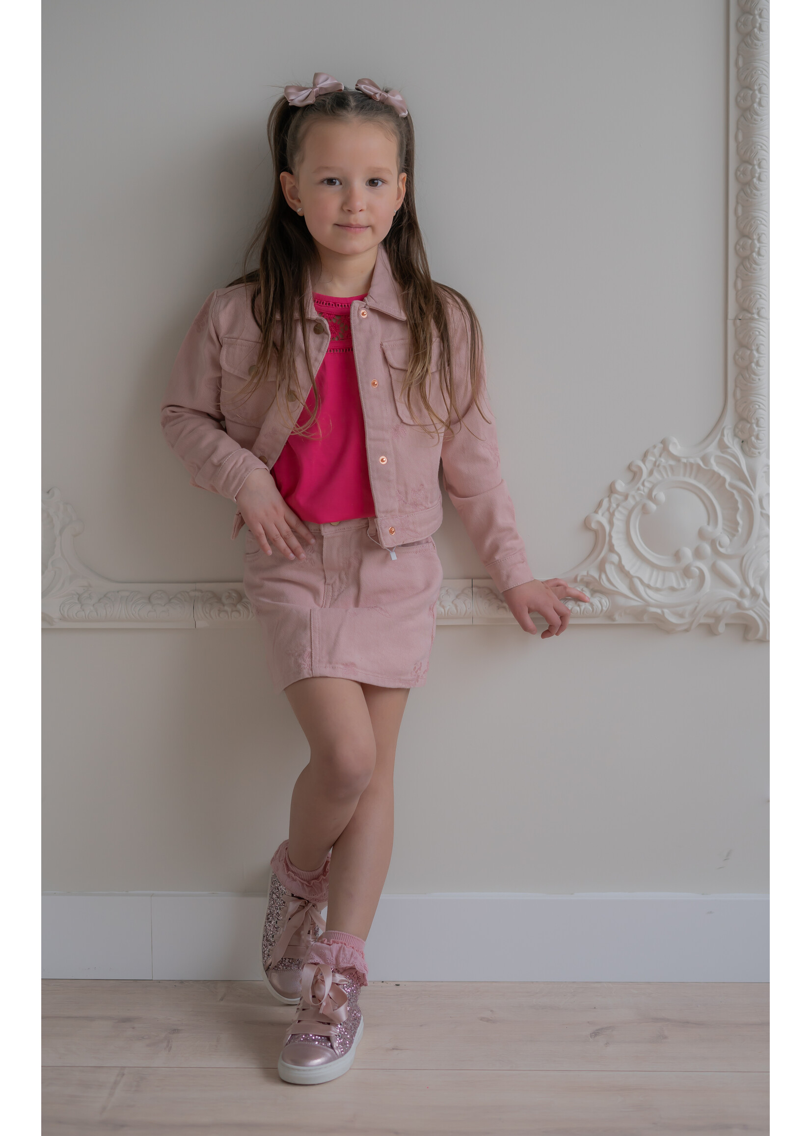 Mayoral Jacket Flower Pink - Mayoral