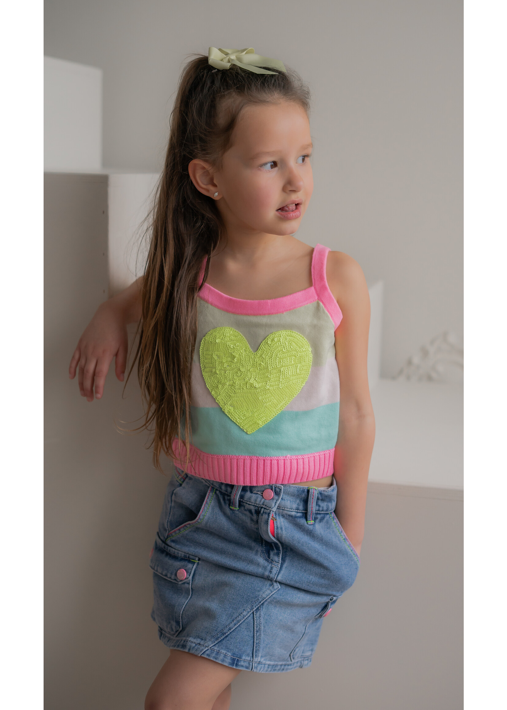 Billie Blush Top Rainbow Heart - Billie Blush