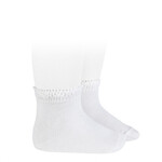 Condor Socks with Openwork  - White