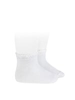 Condor Socks with Openwork  - White