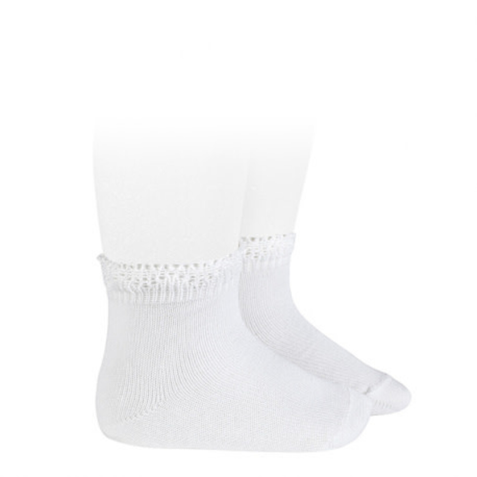 Condor Socks with Openwork  - White
