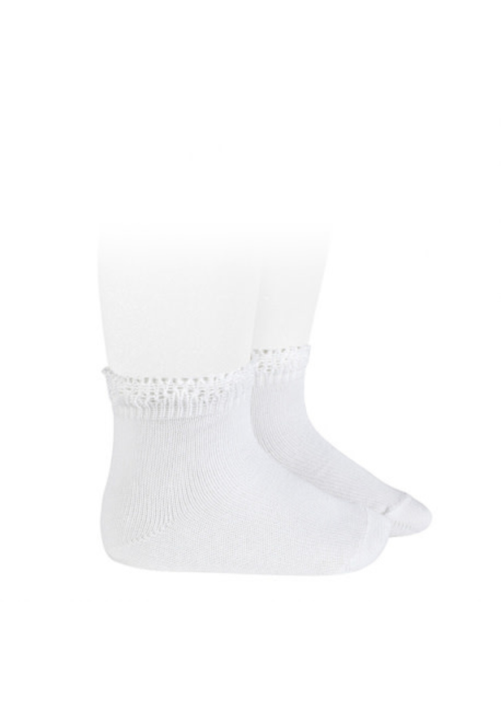 Condor Socks with Openwork  - White