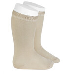 Condor Knee-high socks with Openwork  - Linnen