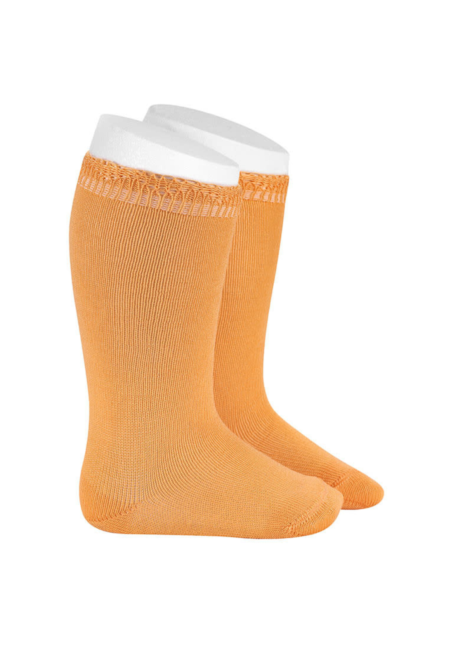 Condor Knee-high socks with Openwork  - Orange