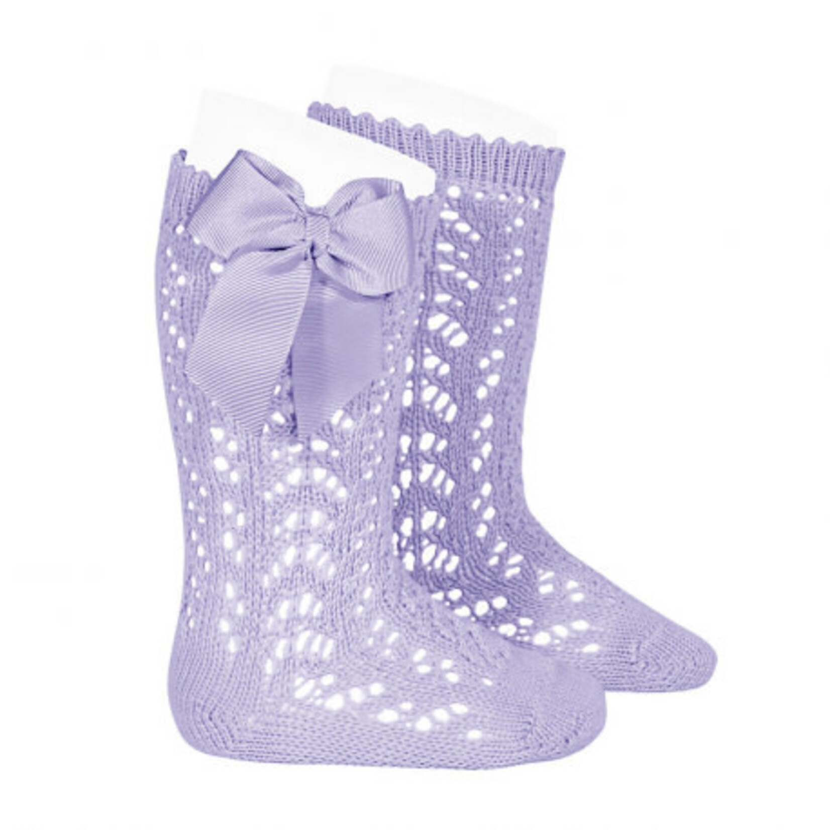 Condor Socks Open w/Bow - Mauve