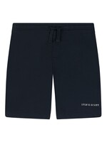 Lyle & Scott Sweat Short Dark Navy Script Embroidered - Lyle&Scott