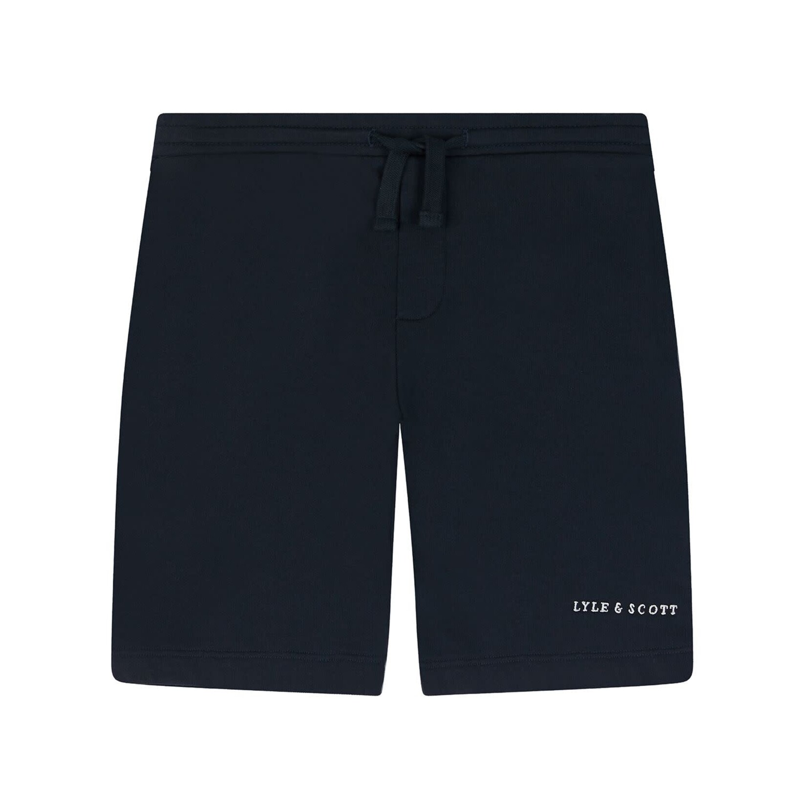 Lyle & Scott Sweat Short Dark Navy Script Embroidered - Lyle&Scott