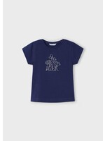 Mayoral Shirt Navy - Golden Flower - Mayoral