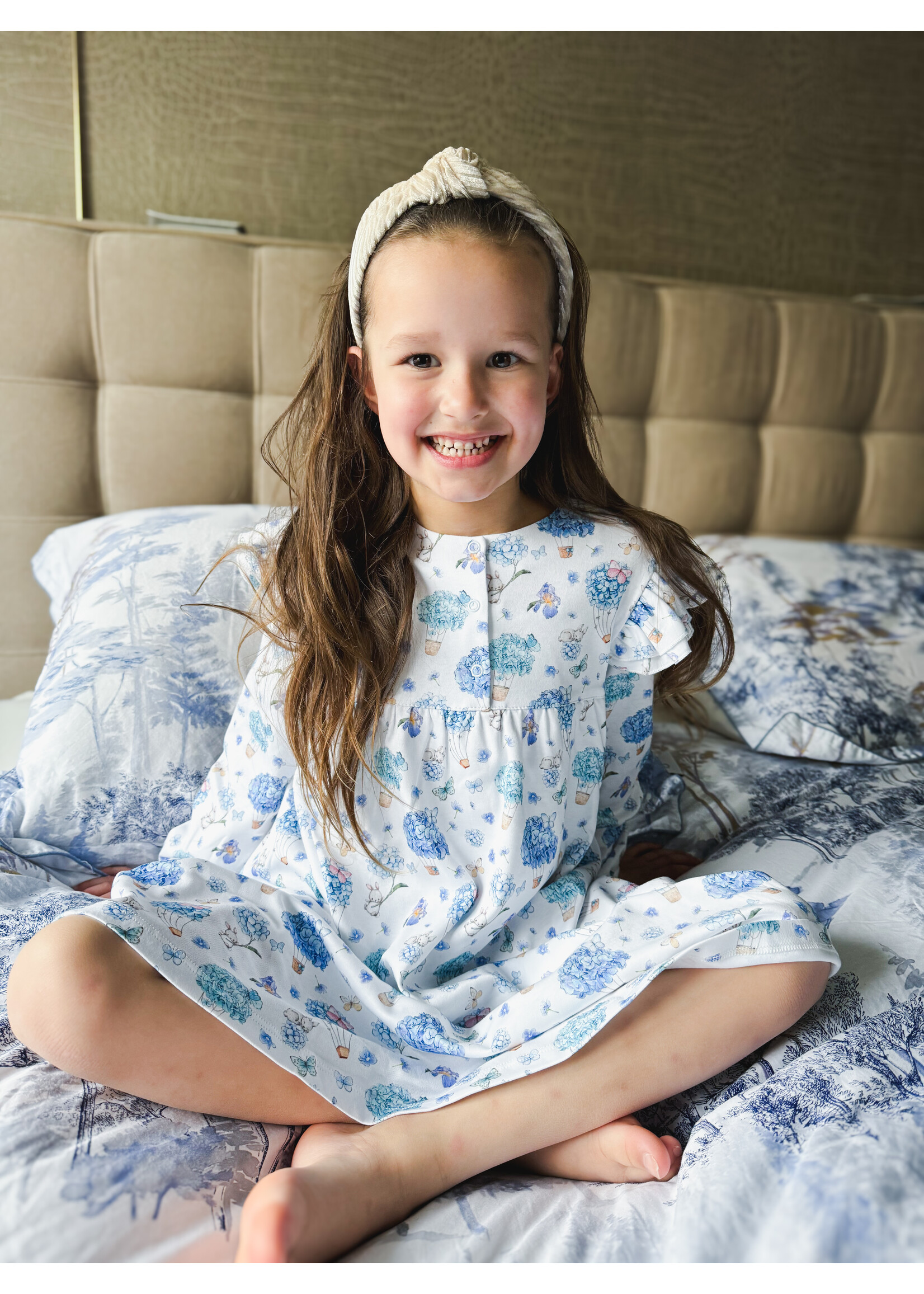 Little Pie Pyjama Dress Blue Dreams - Little Pie