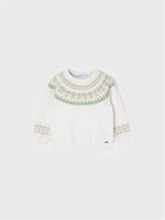 Mayoral Jacquard Sweater Creme - Mayoral