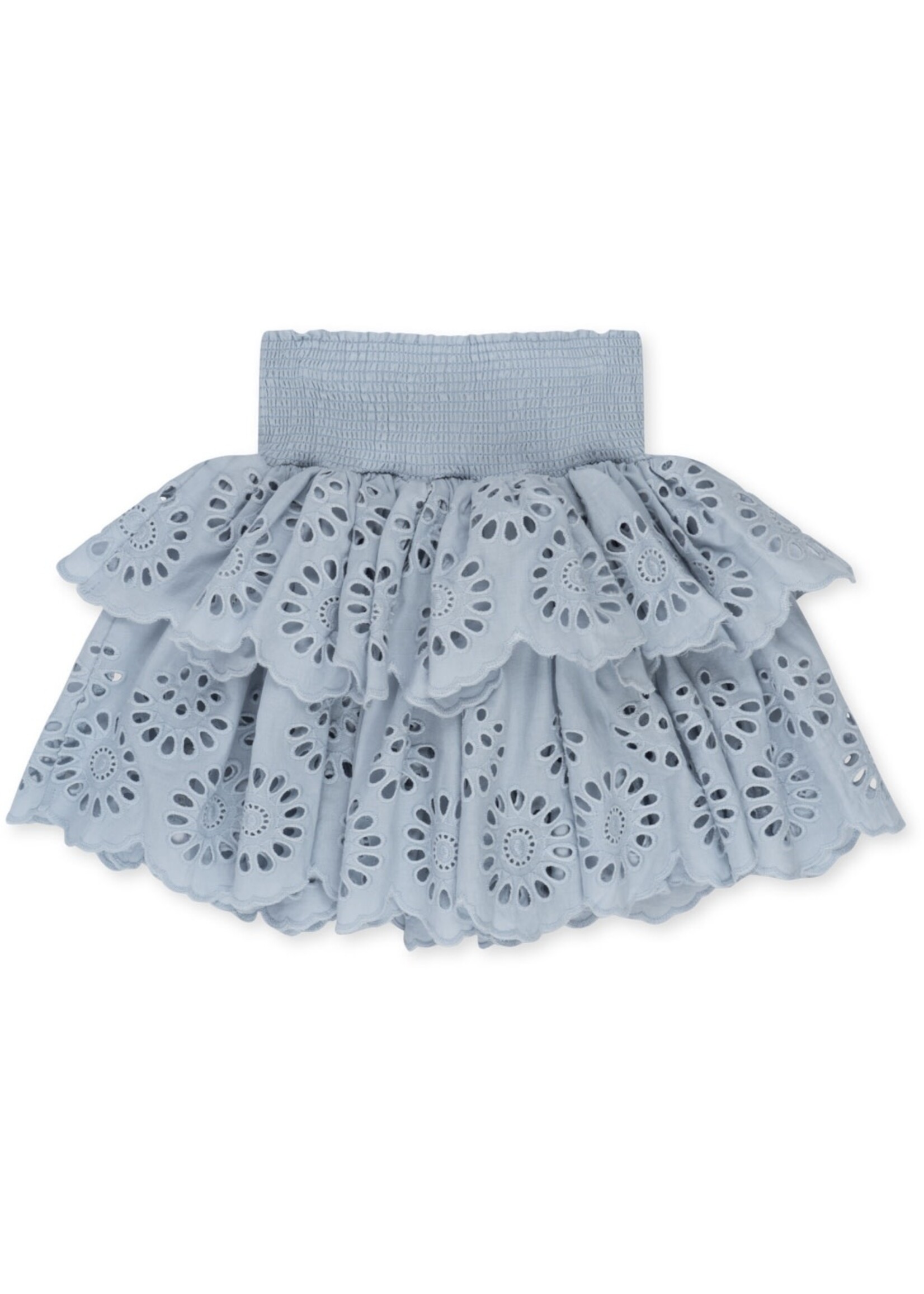 Konges Slojd Skirt Broderie Blue - Konges