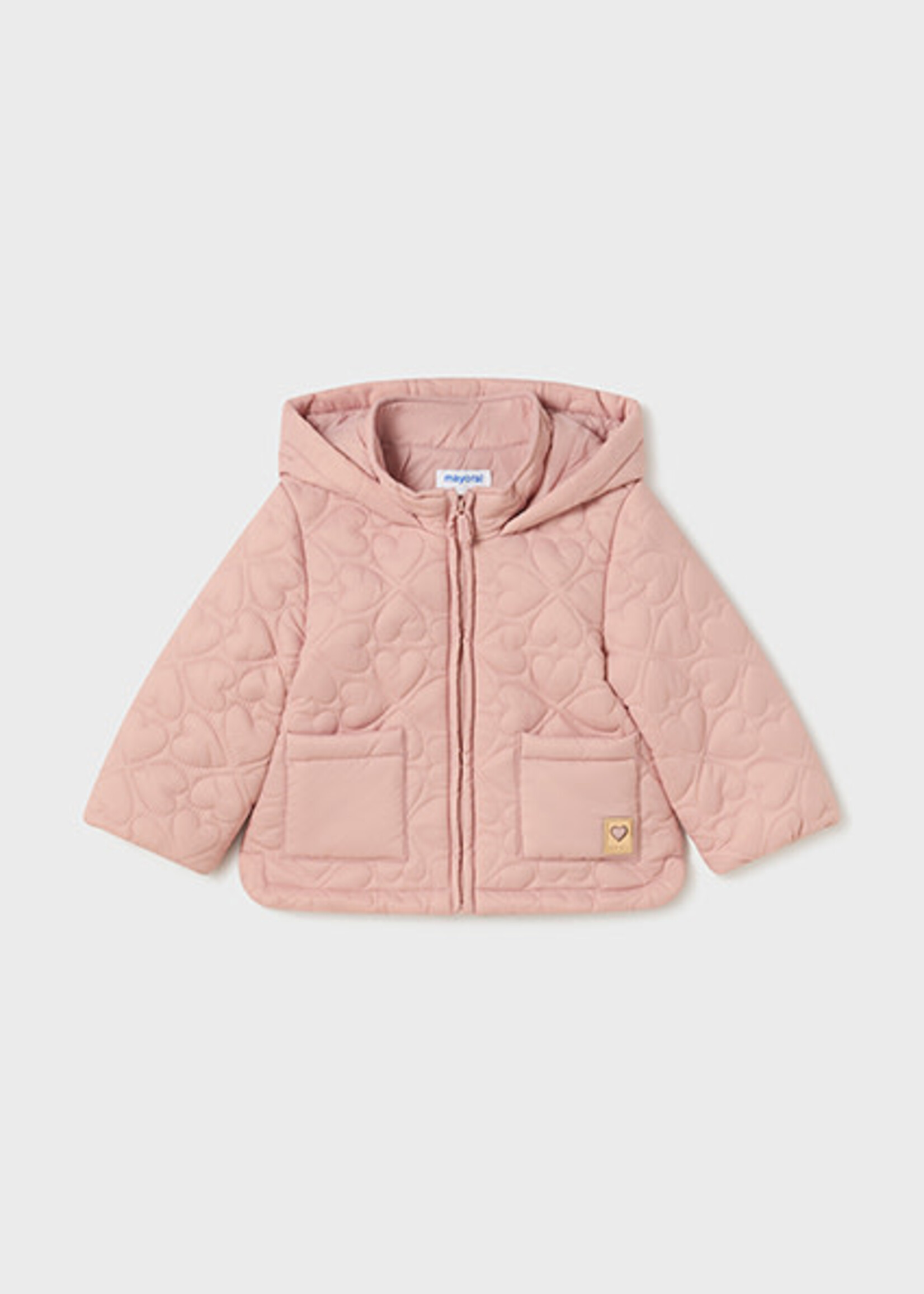 Mayoral Coat Hearts Blush - Mayoral