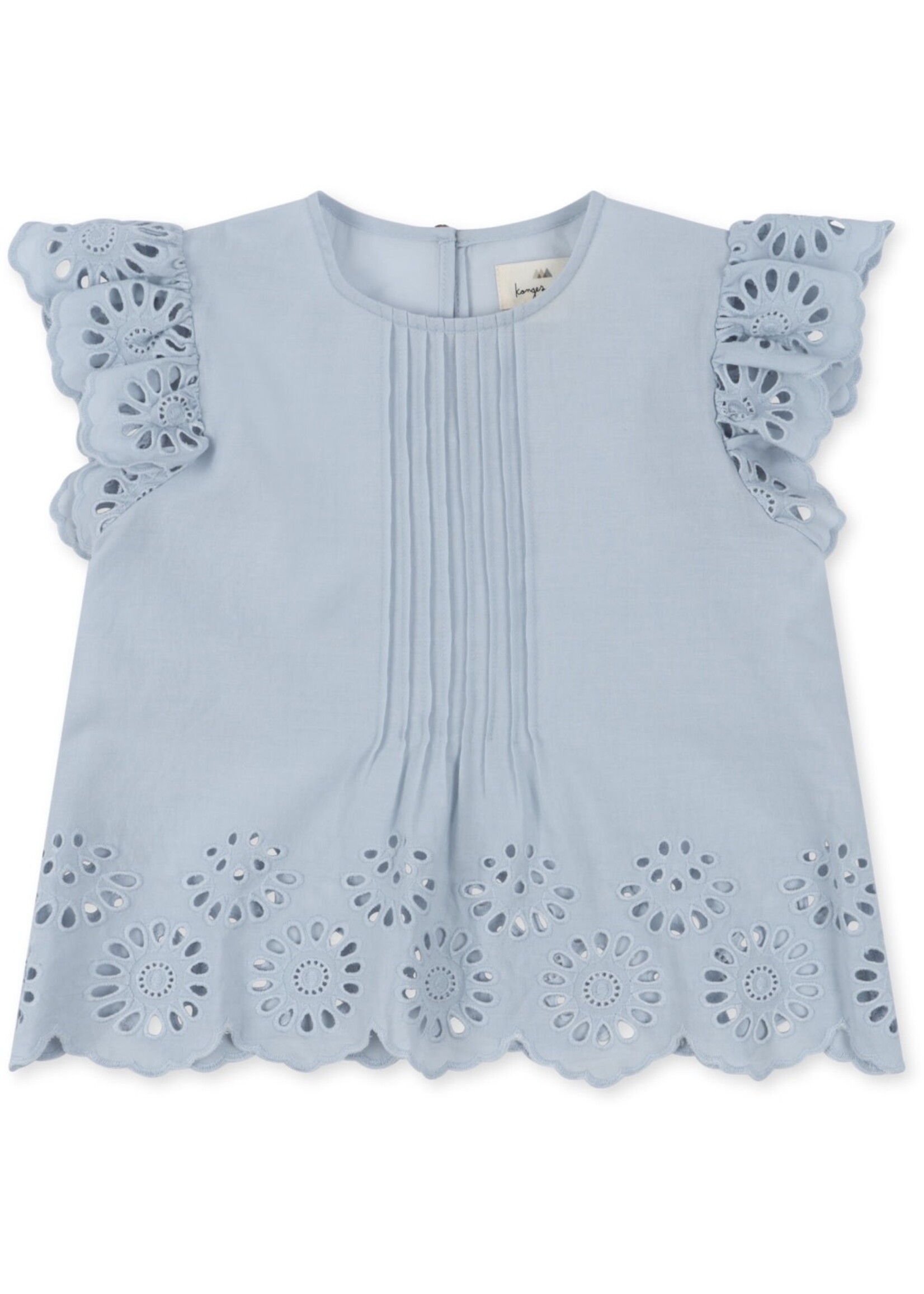 Konges Slojd Blouse Broderie Blue - Konges