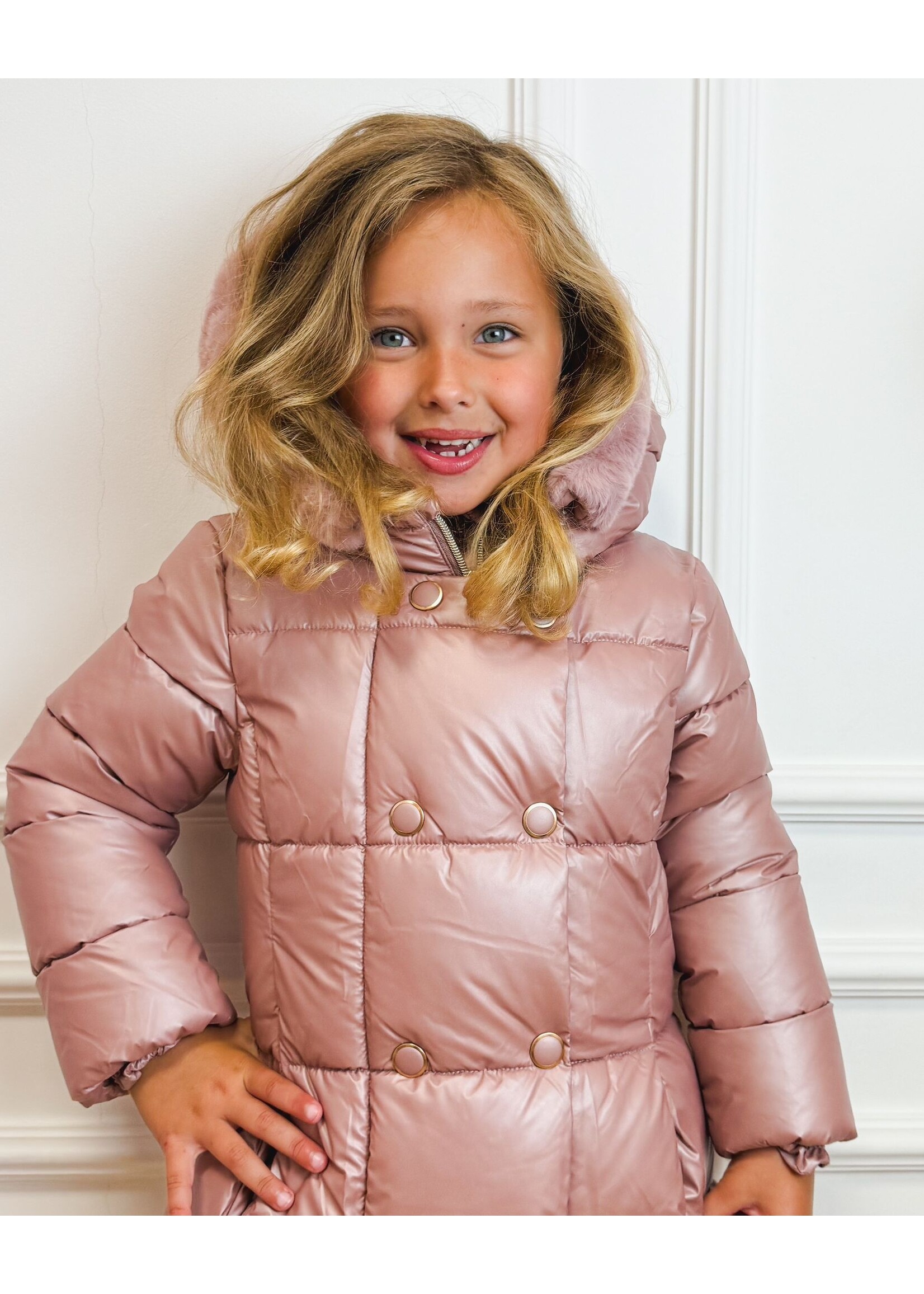 Mayoral Coat Pearly Blush - Mayoral