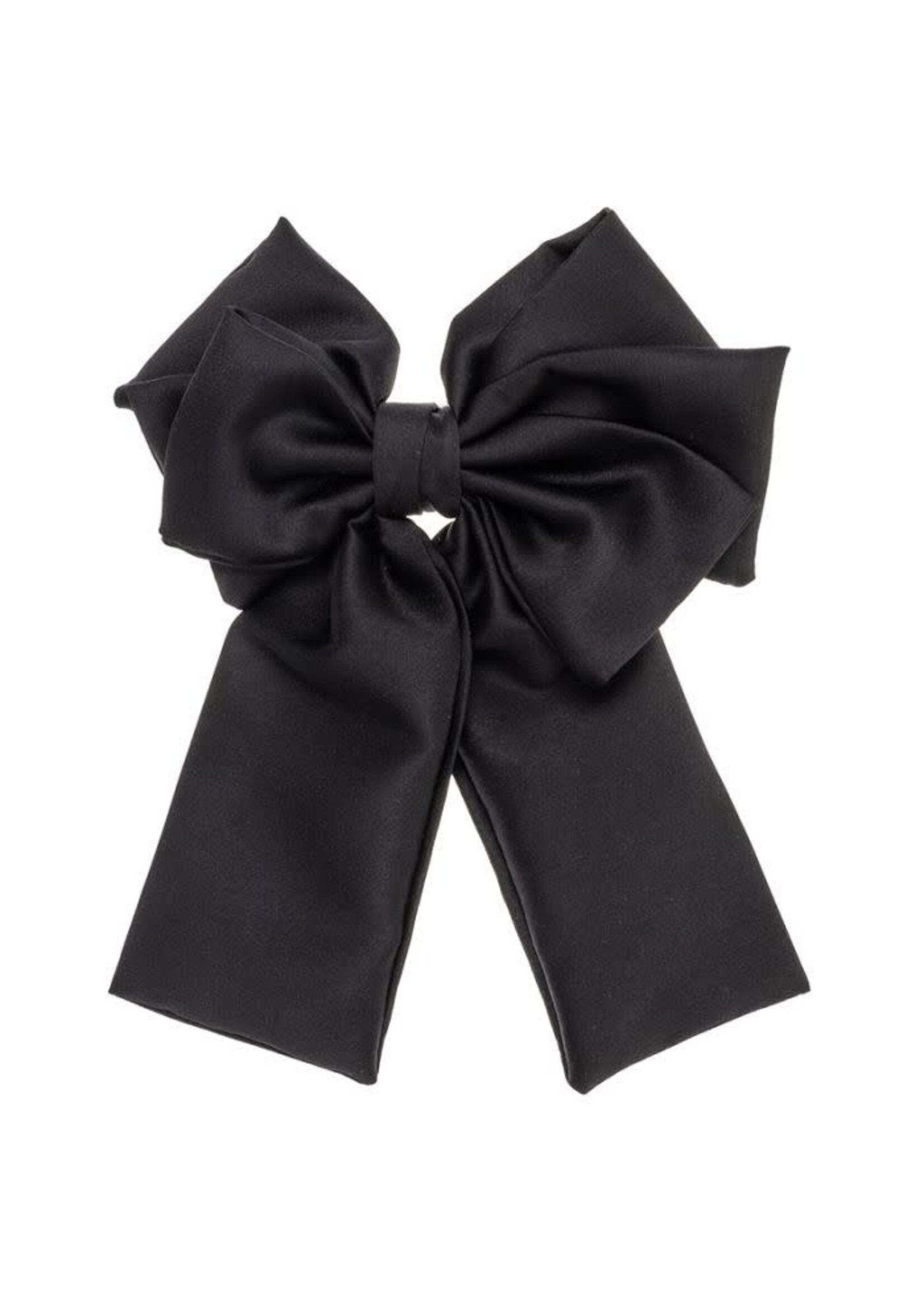 Siena Large Hairbow Satin - Black