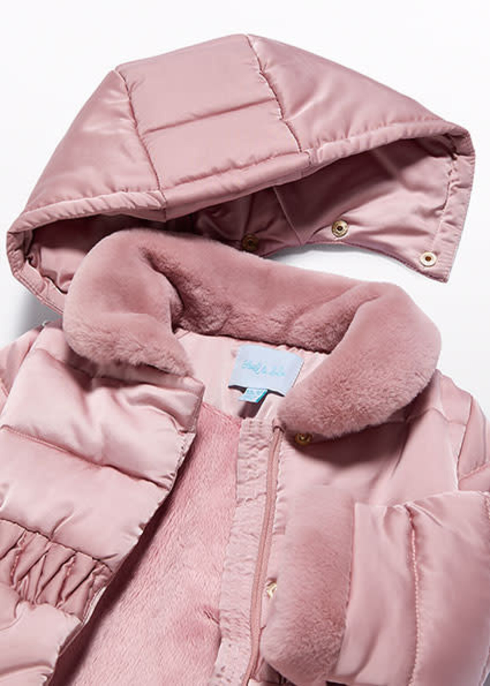 Abel & Lula Satin Pink Coat - Abel & Lula