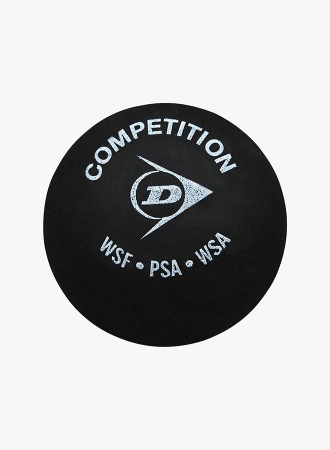 Dunlop Competition Squashbal (enkele gele stip) - 3 Tube