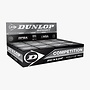 Dunlop Competition Squashbal (enkele gele stip) - 12 Stuks