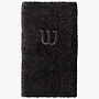 Wilson Extra Wide 'W' Polsband - 2 Stuks - Zwart