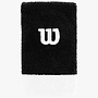 Wilson Extra Wide 'W' Polsband - 2 Stuks - Zwart / Wit
