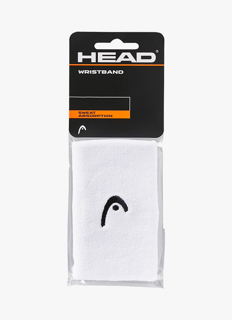 Head Polsband 5" - 2 Stuks - Wit