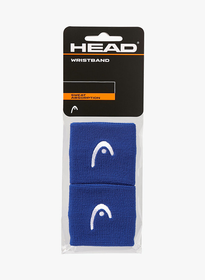 Head Polsband 2,5" - 2 Stuks - Blauw