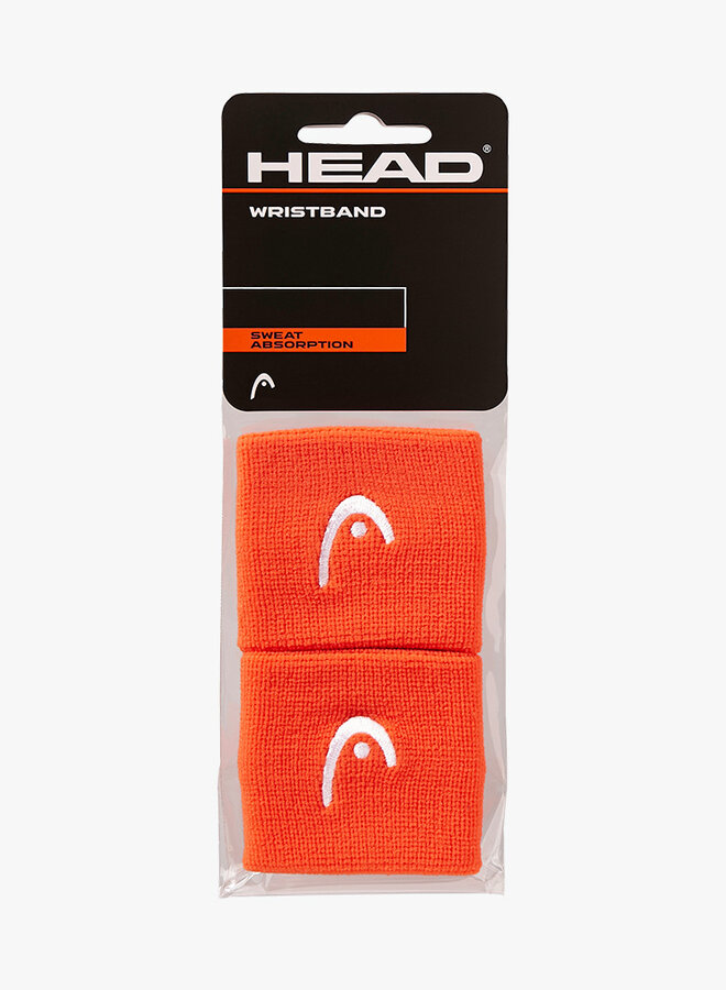 Head Polsband 2,5" - 2 Stuks - Oranje