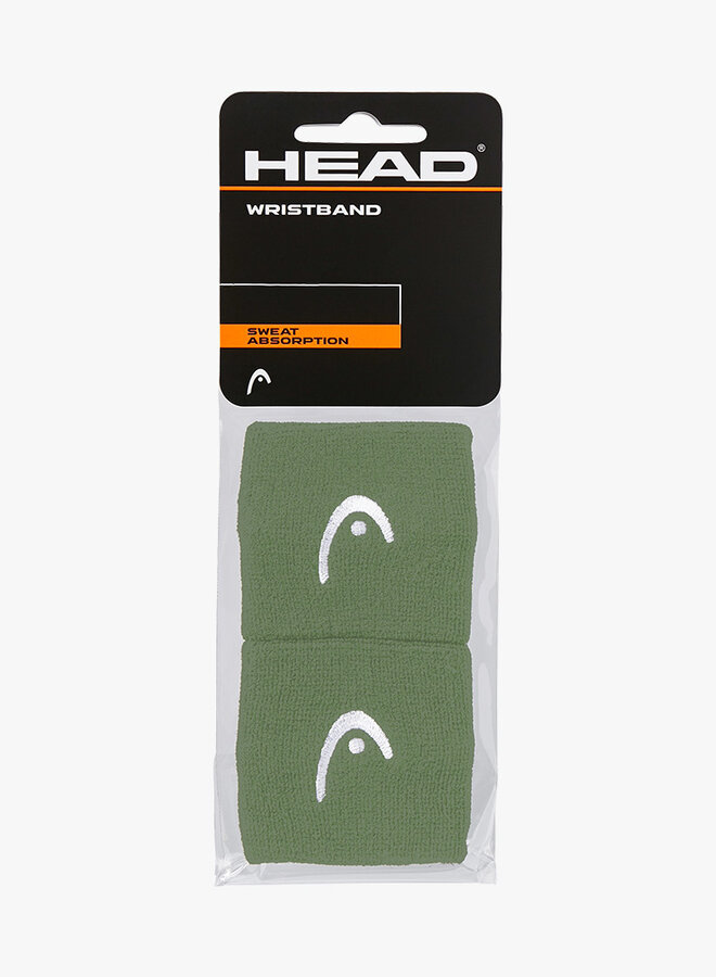 Head Polsband 2,5" - 2 Stuks - Groen