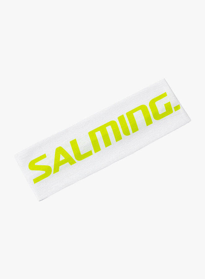 Salming Hoofdband - Wit / Fluoriserend Groen
