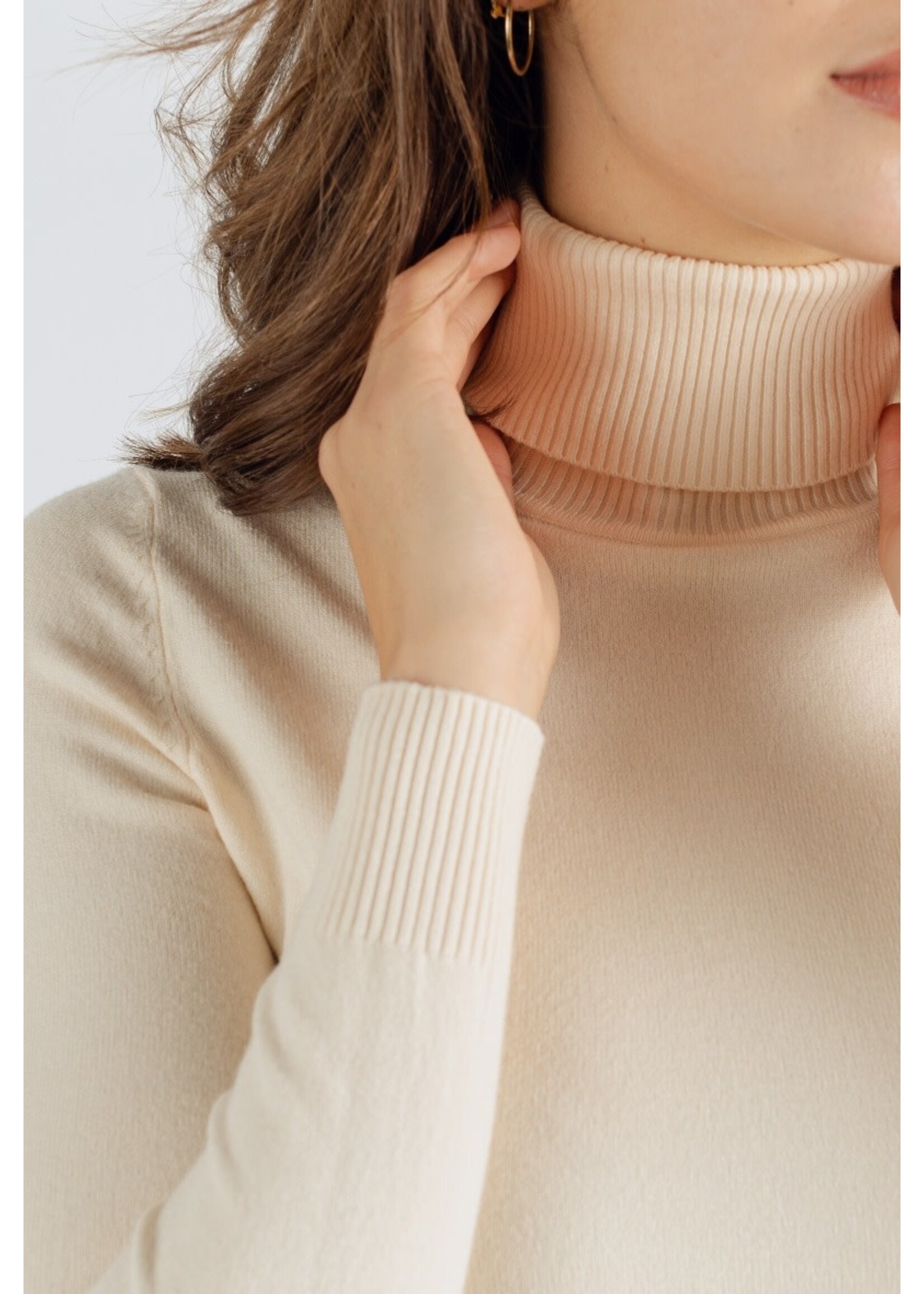 Turtle neck Beige