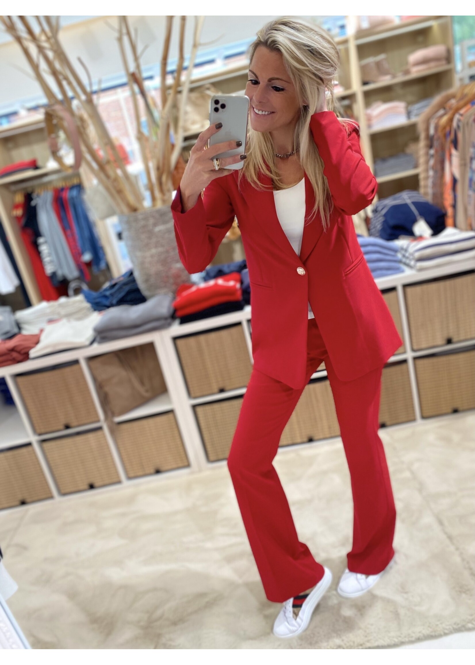 Blazer Bordeaux Red