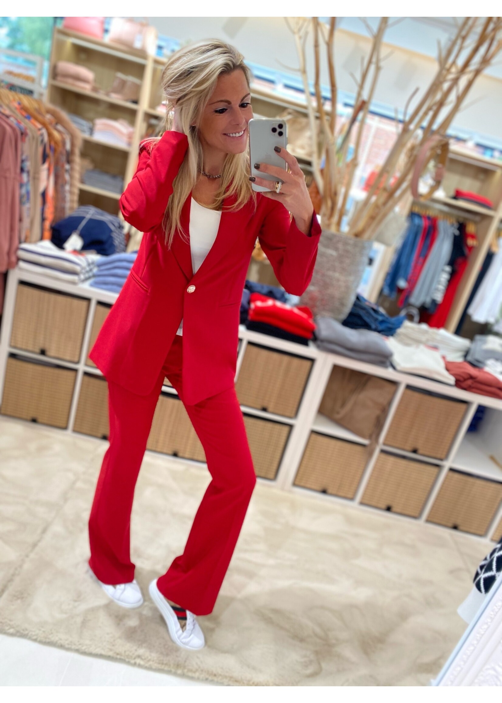 Blazer Bordeaux Red