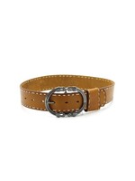 Lederen riem Camel