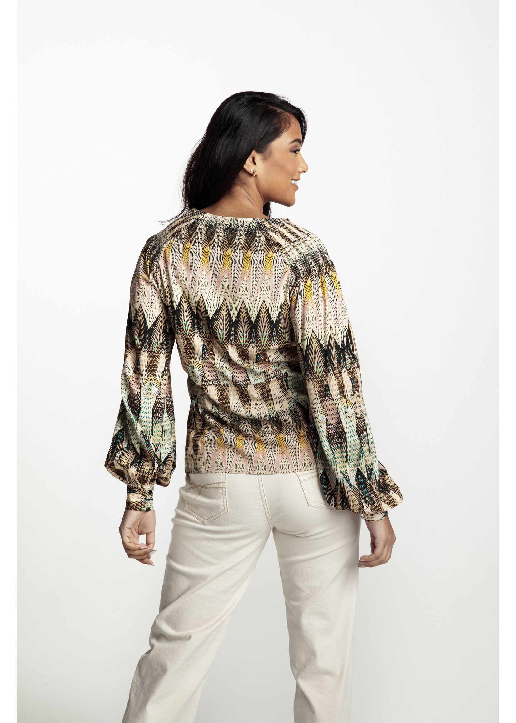 Tramontana Blouse Etnic Weaves print