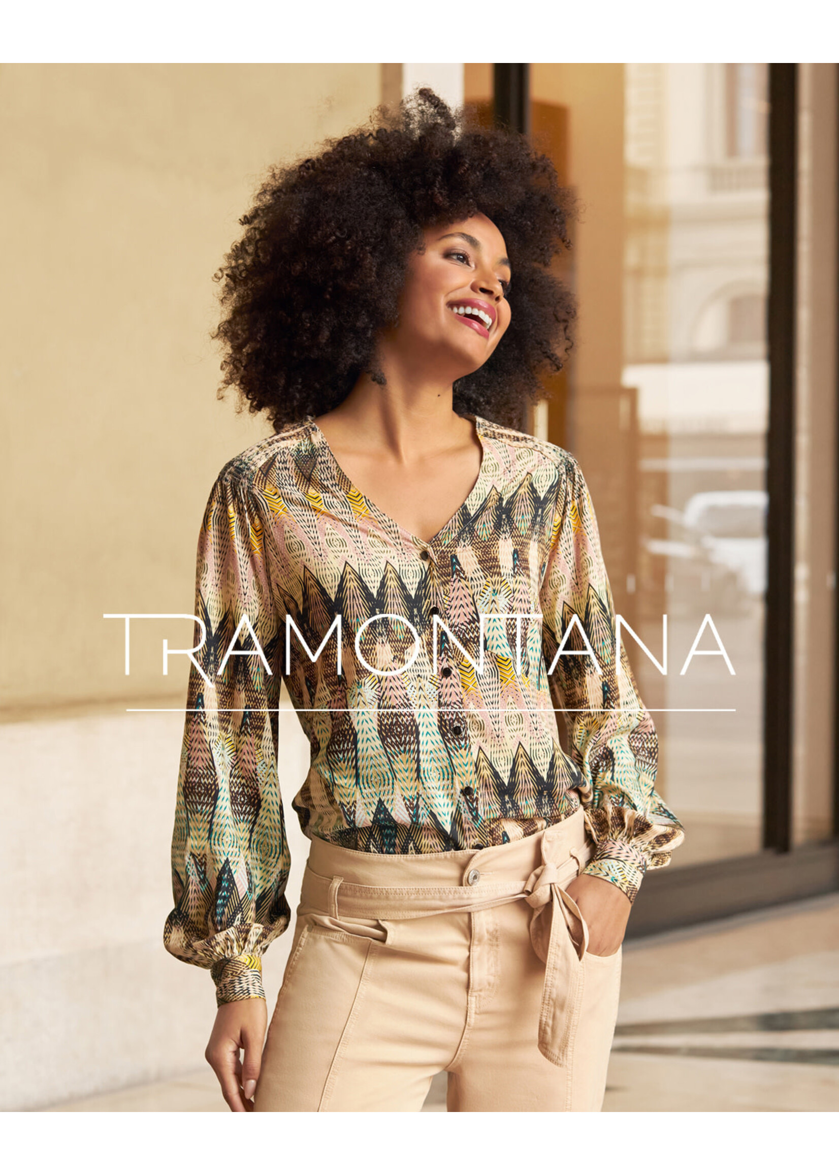 Tramontana Blouse Etnic Weaves print
