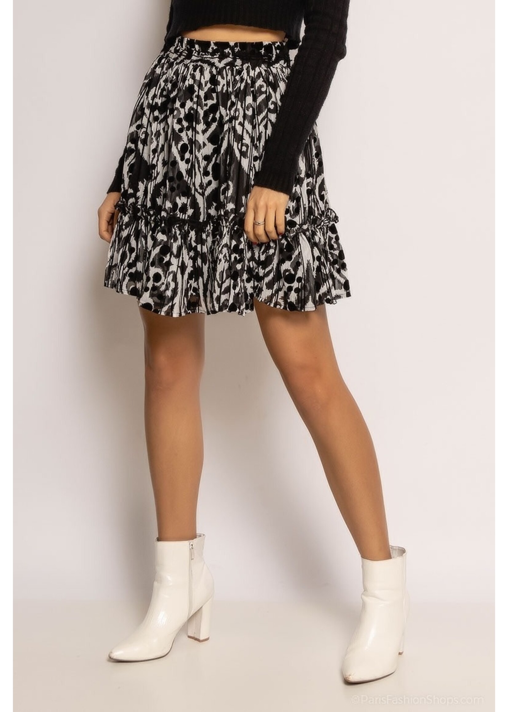 Rokje plissé zebra