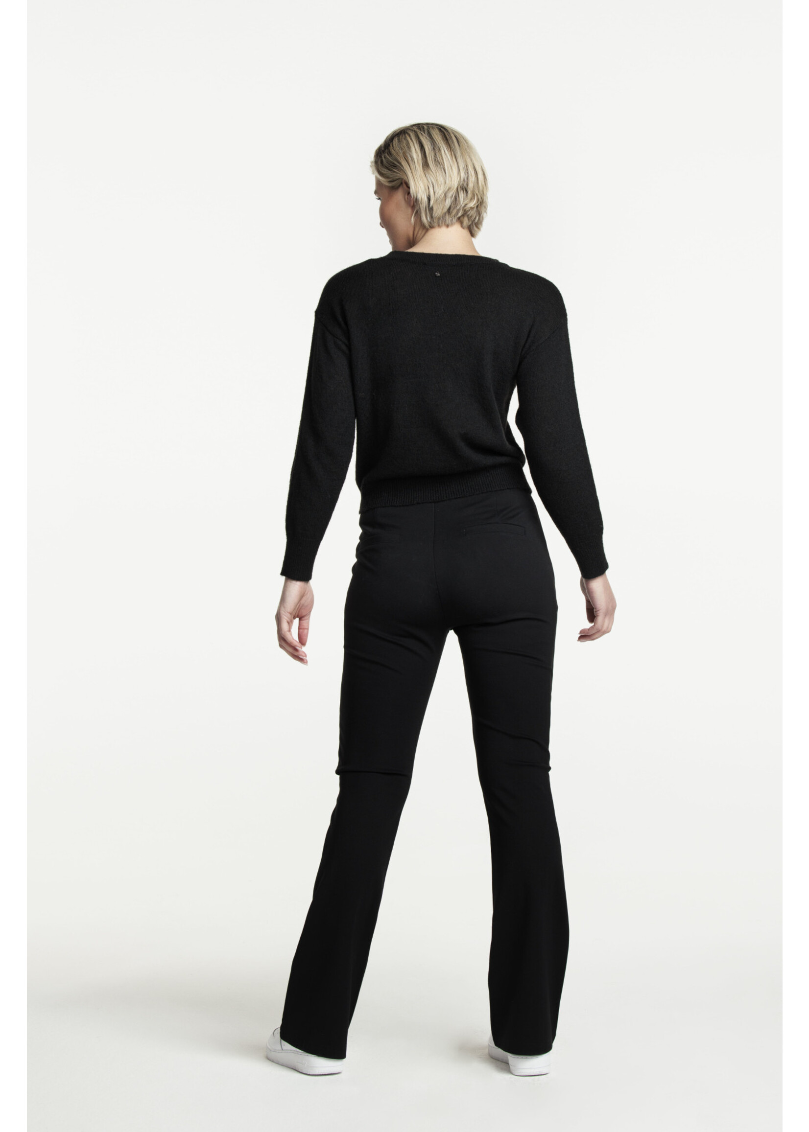 Tramontana Trousers Punta Flared Black