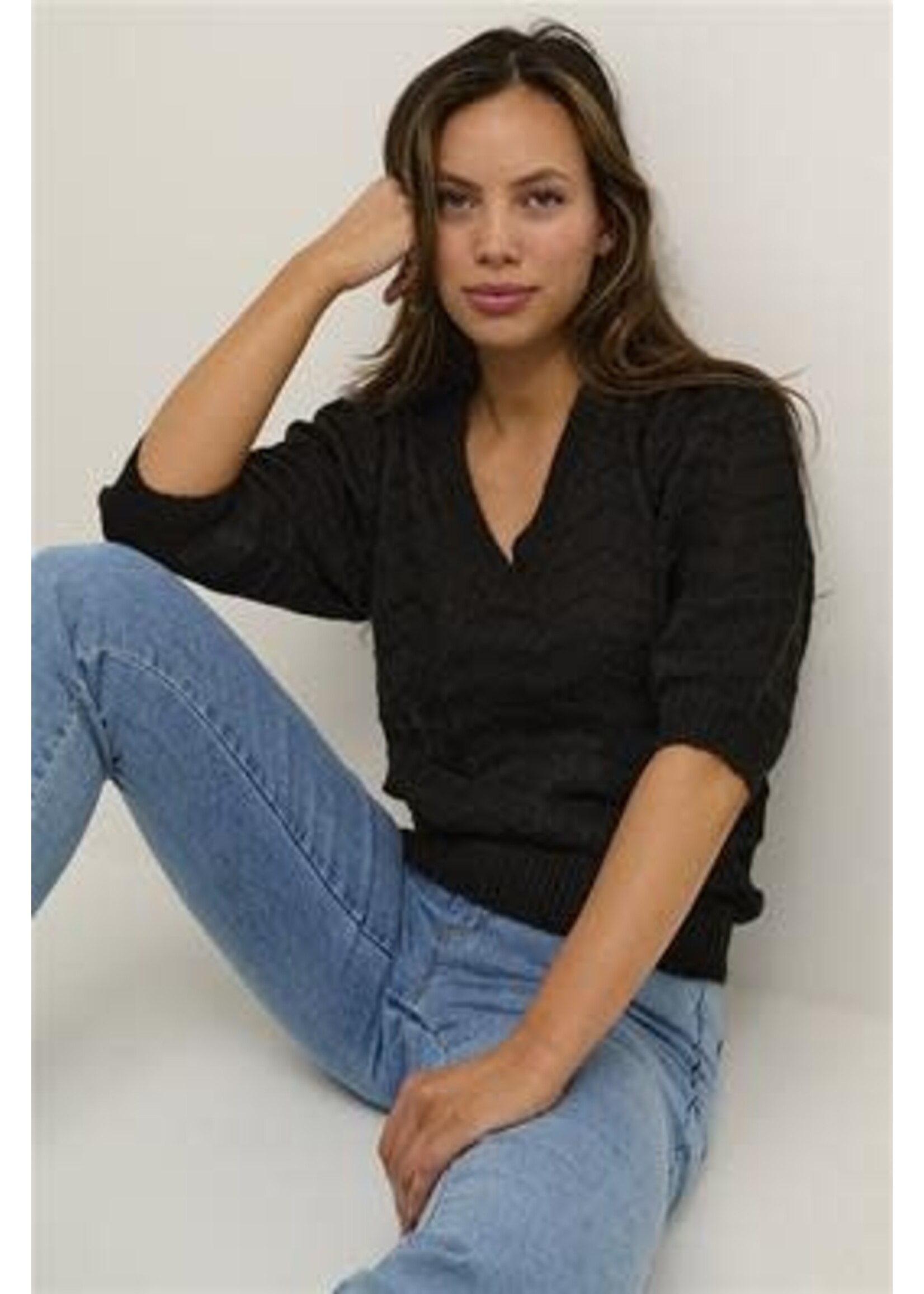 KAFFE KAEMRIA KNIT PULLOVER BLACK DEEP 10506638