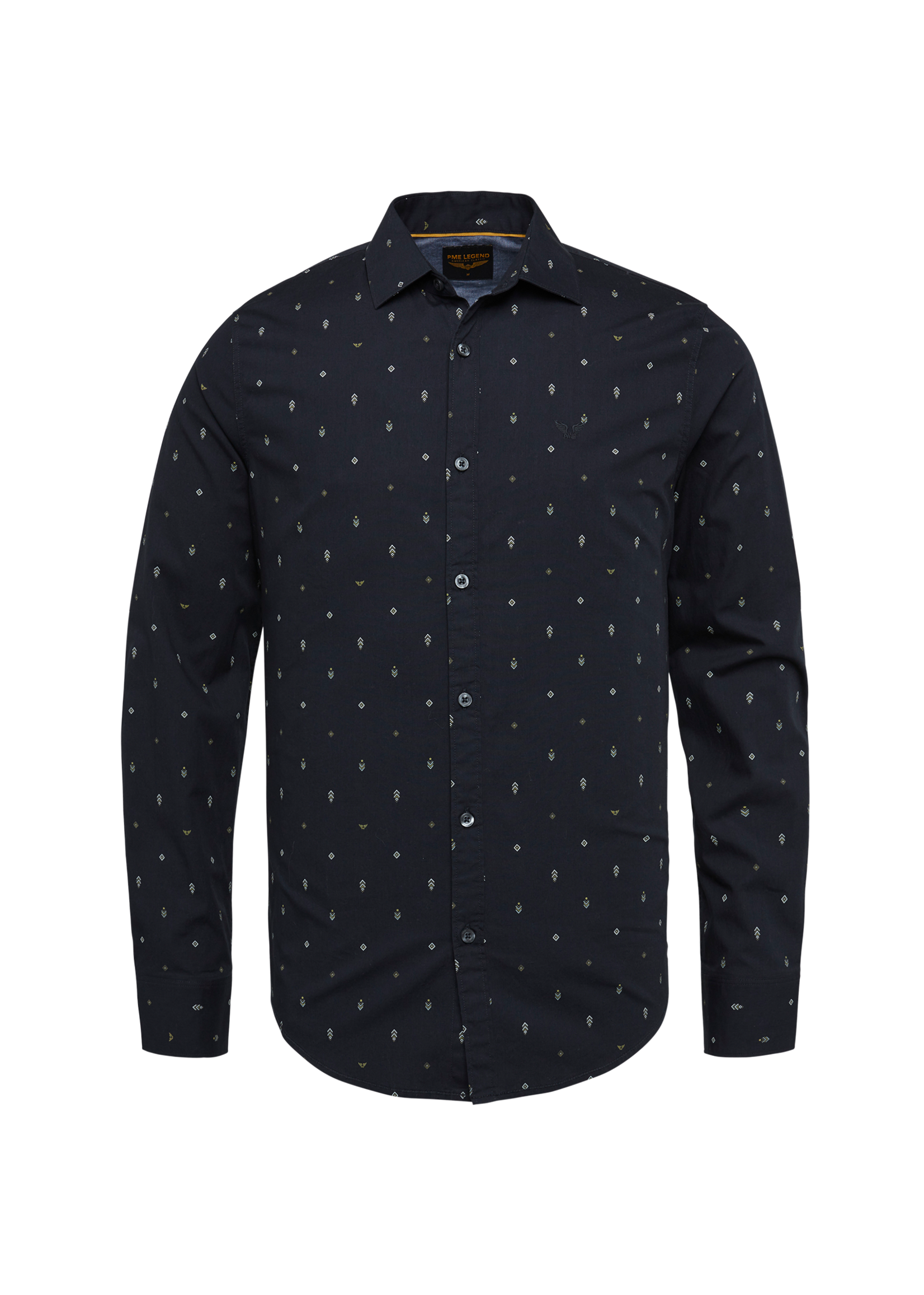 PME-Legend Long Sleeve Shirt Allover print poplin