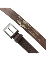 PME-Legend Belt Leather Dark Brown Stitching PBE00112/771