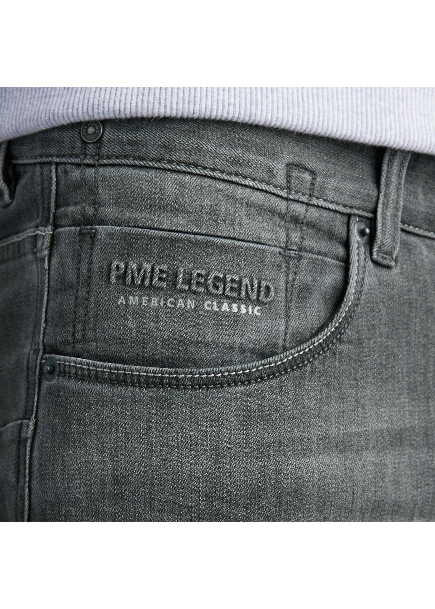 PME-Legend Nightflight Jeans Stoned Mid Grey Lengte 32