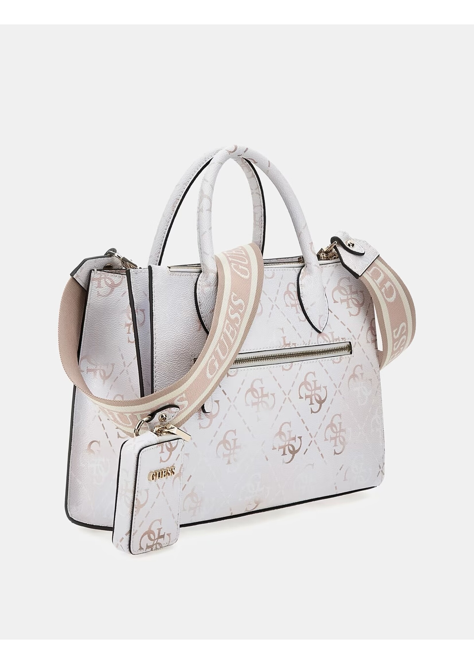 GUESS LADY REA SATCHEL WHITE OMBRE LOGO HWSO8963060