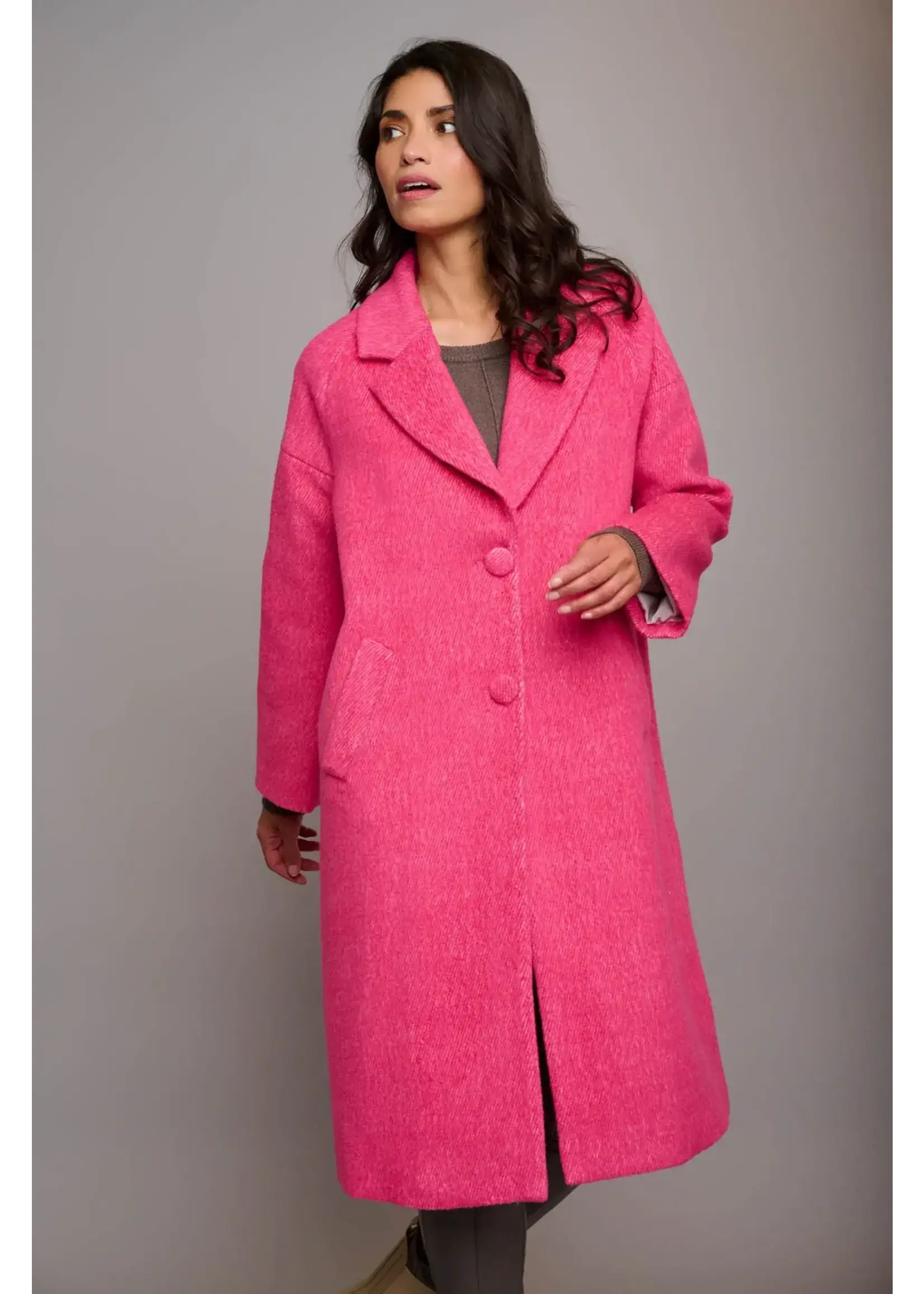 RINO & PELLE RINO&PELLE JANO Long single coat BARBERRY