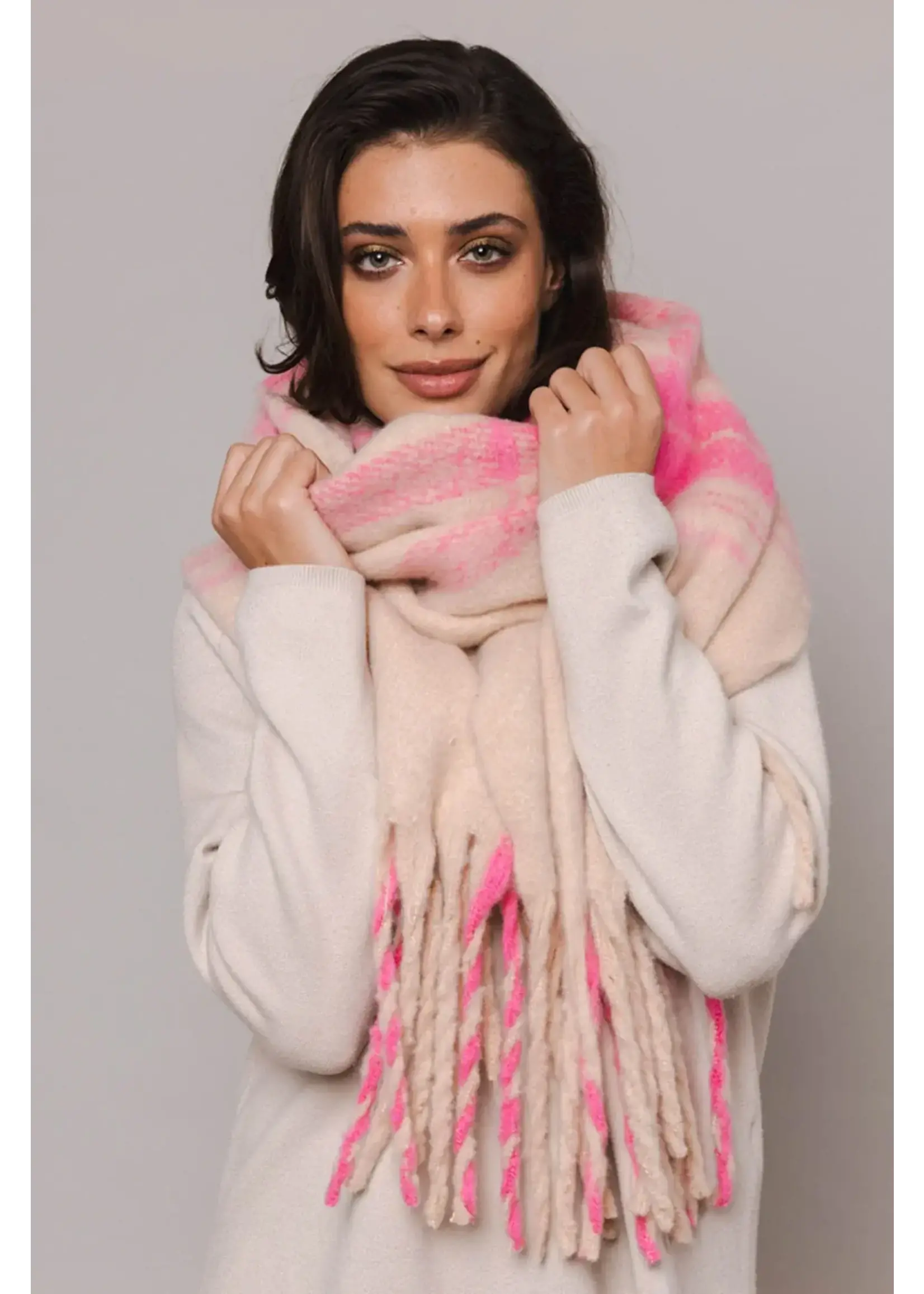 RINO & PELLE Scarf ARIA FLAMINGO