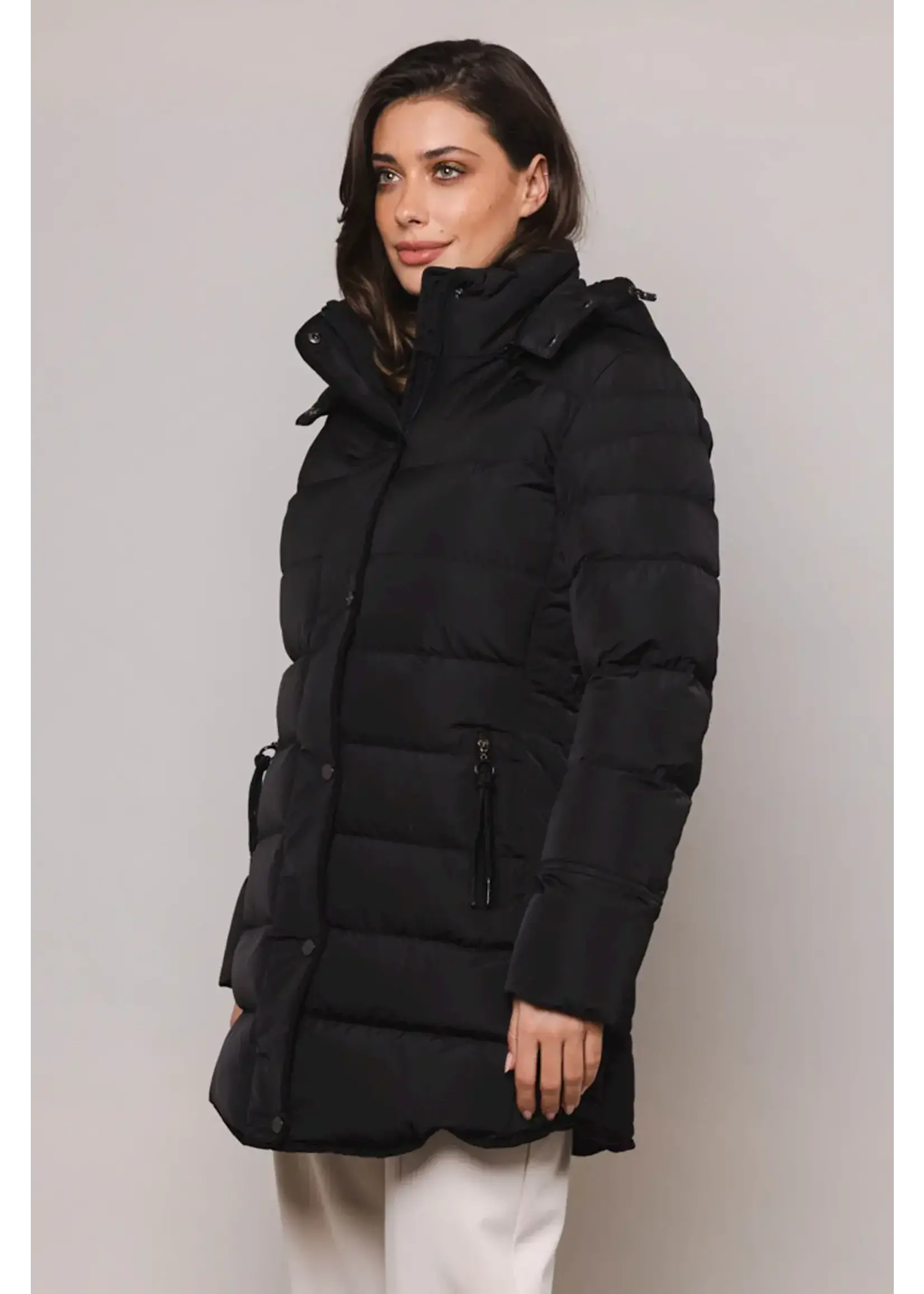 RINO & PELLE Nusa padded coat BLACK