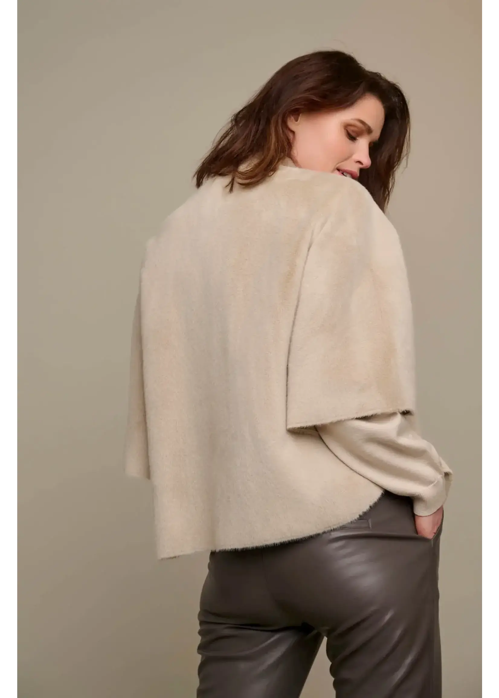 RINO & PELLE Rino&Pelle Short Cape STONE