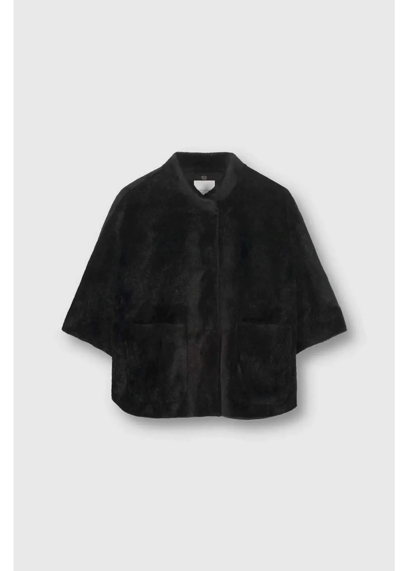 RINO & PELLE Rino&Pelle Short Cape BLACK