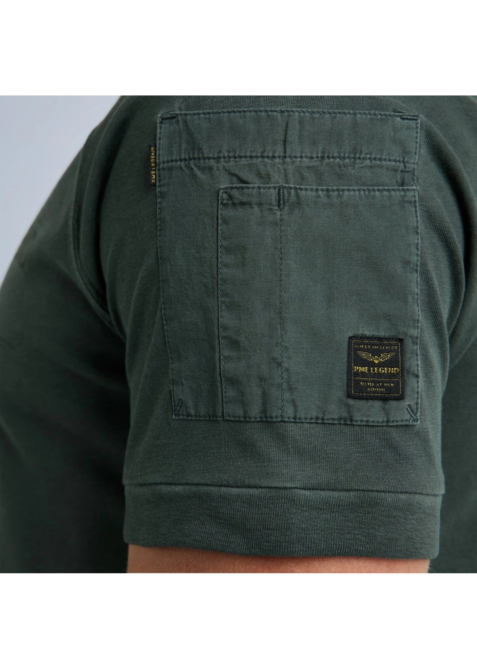 PME-Legend SHORT SLEEVE R-NECK GREEN PTSS2204579