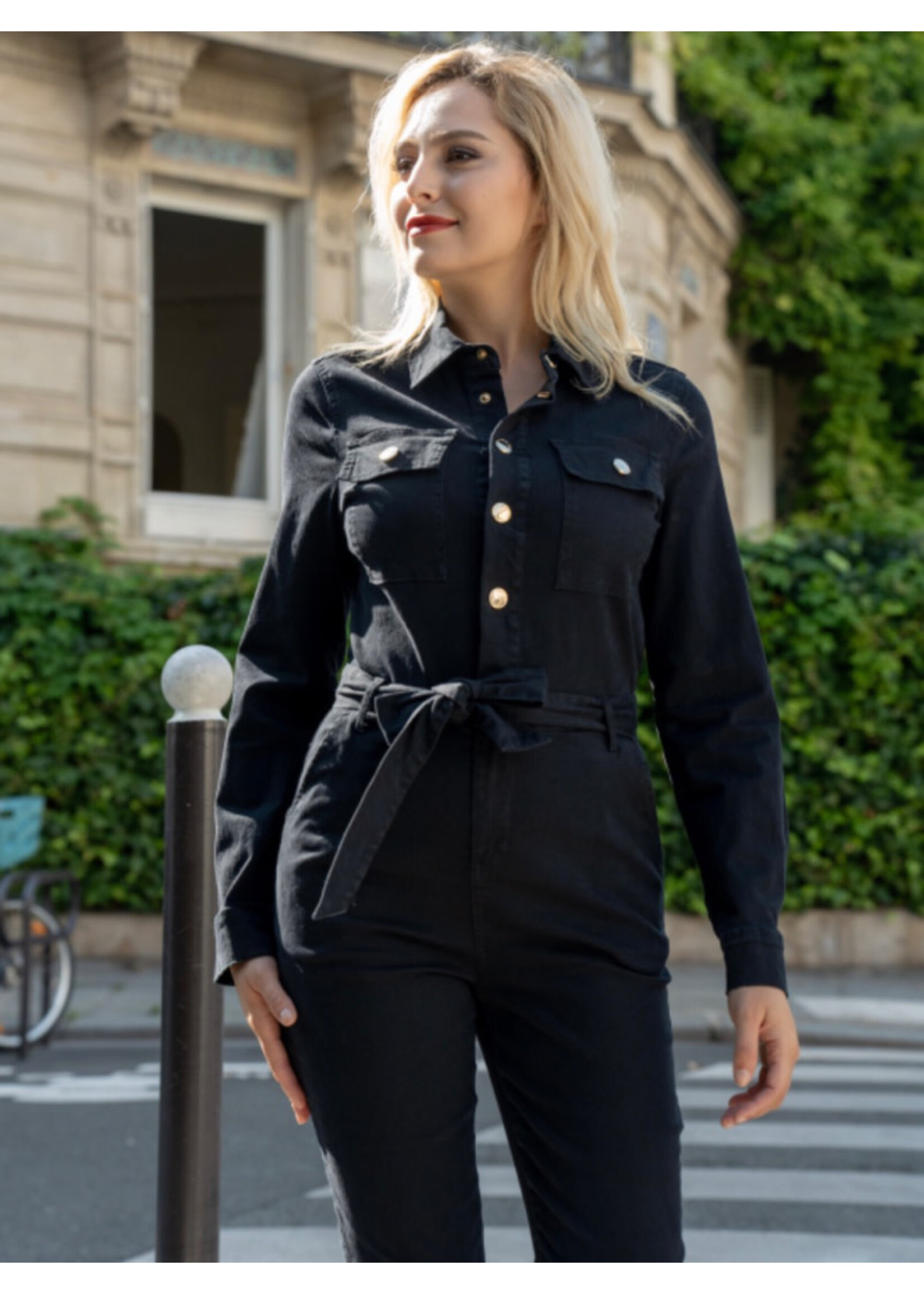 JUMPSUIT WORKER BLACK