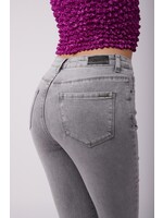 TOXIK GABI GRAY HIGH WAIST PANTS